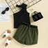 Girls Summer Dress Shorts Two-Piece Set